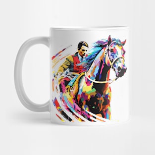 Horse Riding Sport Champion Competition Abstract Mug